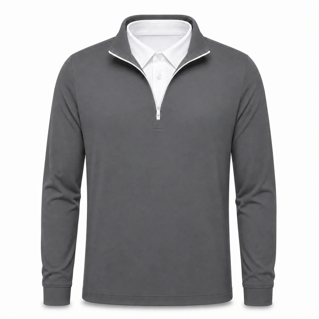 Leon - Men’s Ultra Comfortable 2-in-1 Quarter-Zip